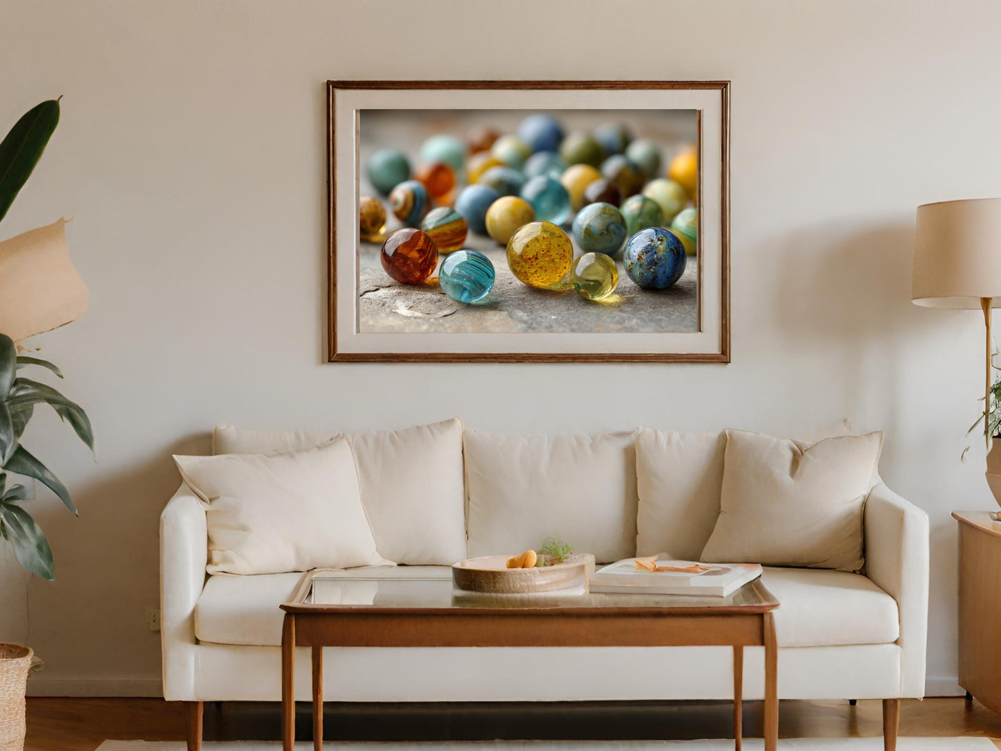 Colorful Artistic Framed Wall Art for Living Room Decor