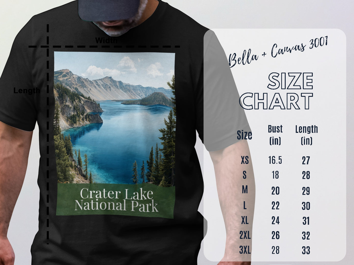 Crater Lake National Park Scenic Graphic T-shirt