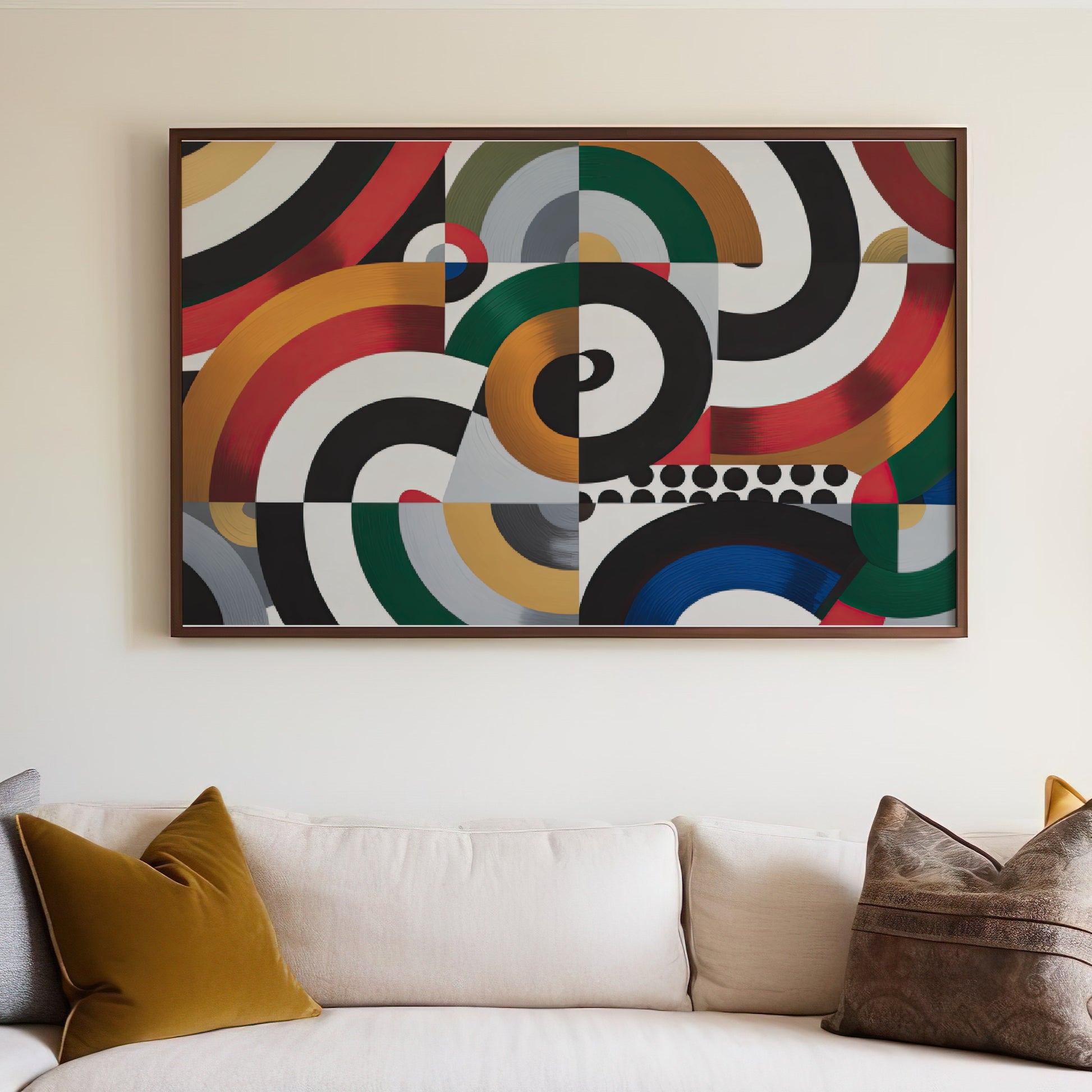 Colorful Abstract Geometric Wall Art for Modern Decor