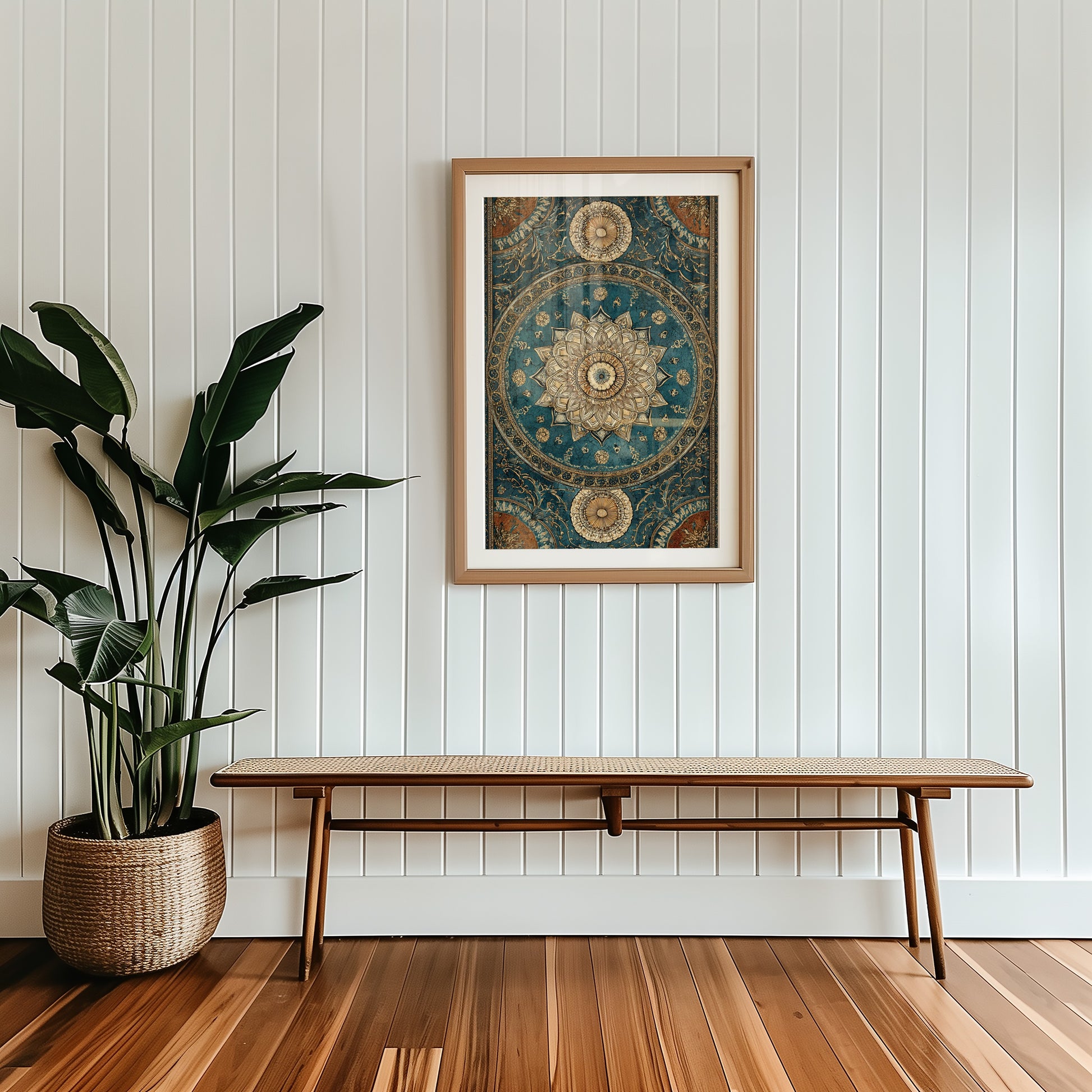 Elegant Framed Mandala Artwork for Home Decor Product