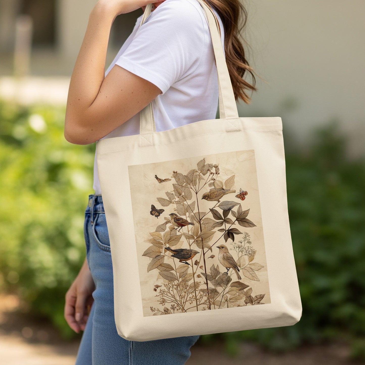 Beautifully Illustrated Nature Prints Tote Bag