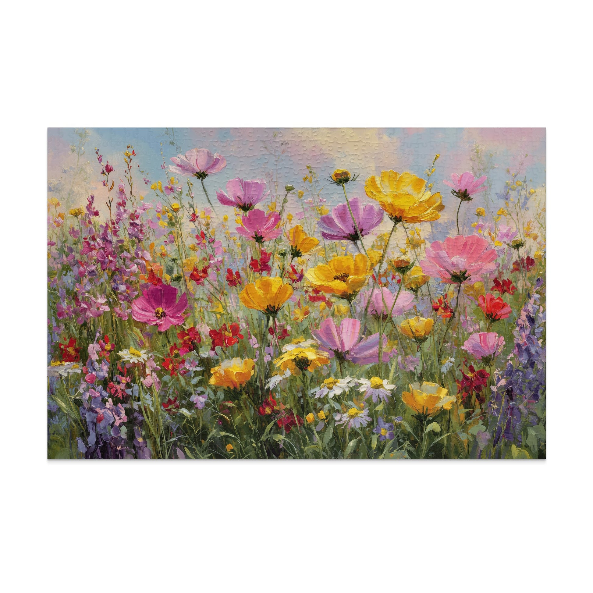 Vibrant Impressionist Wildflower Meadow Art Painting product type