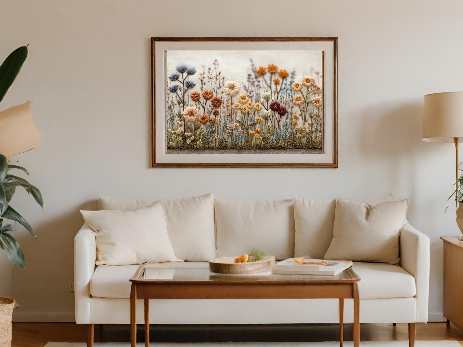 Beautiful Floral Field Art Print for Home Decor