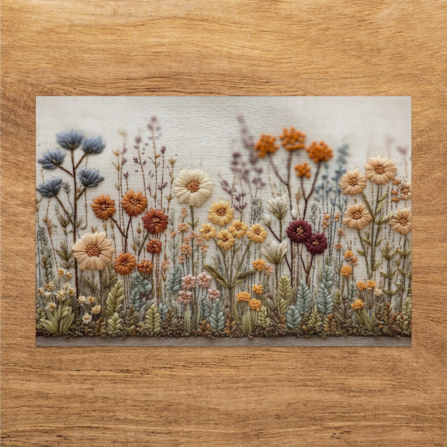 Beautiful Floral Embroidery Artwork for Home Decor