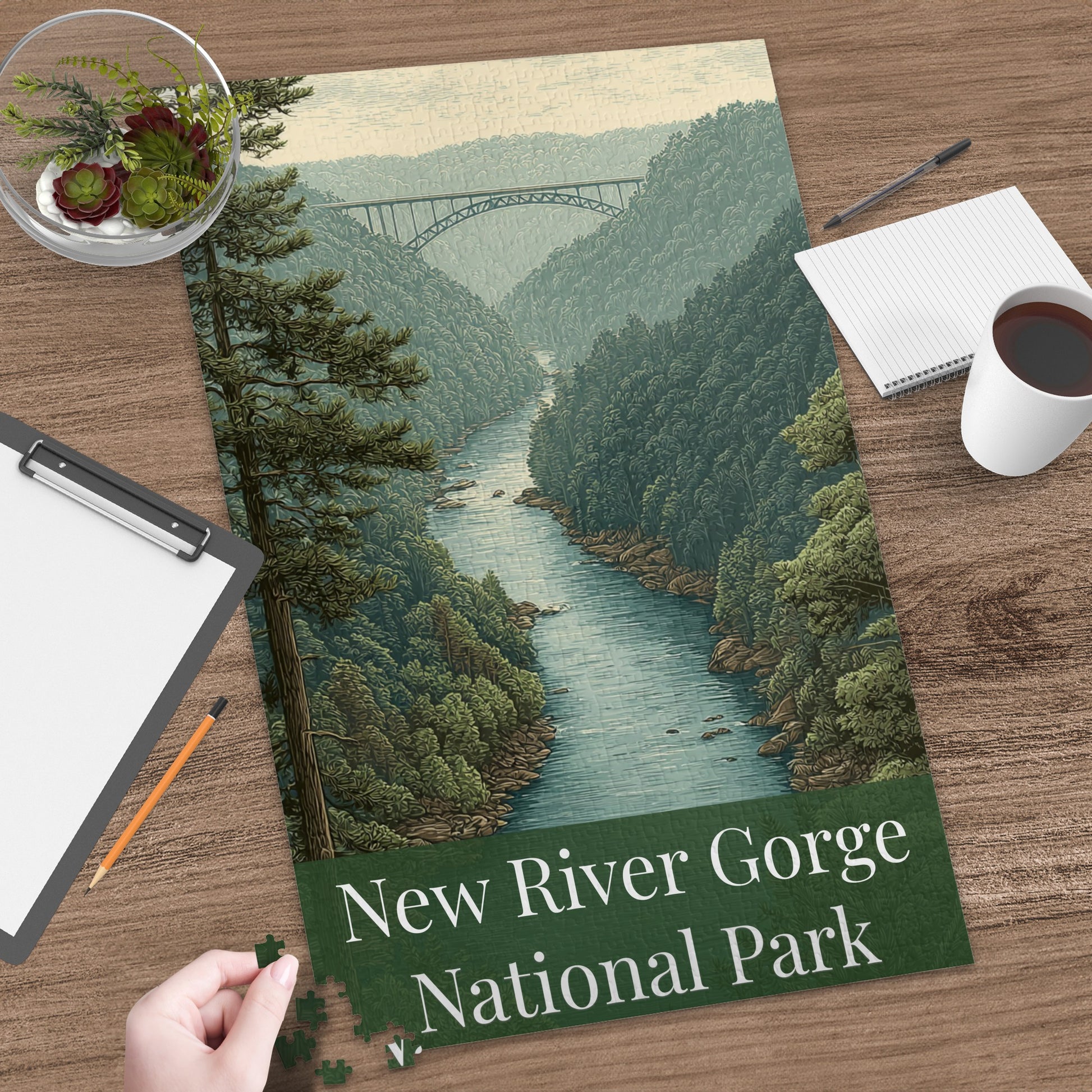 New River Gorge National Park Vintage Puzzle