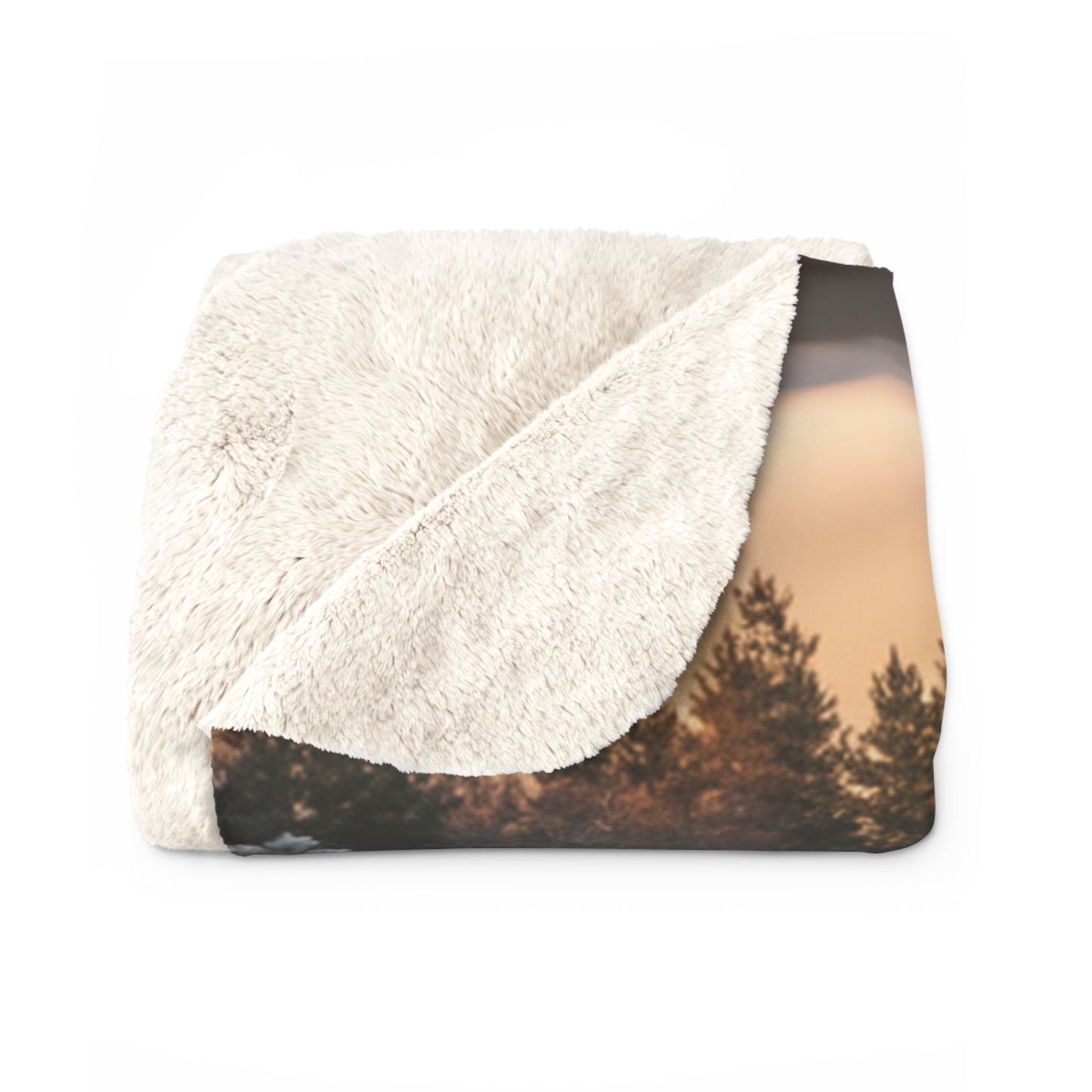 Bold Print Sherpa Blanket 60x80 | Statement Throw Blanket | Unique Home Gift