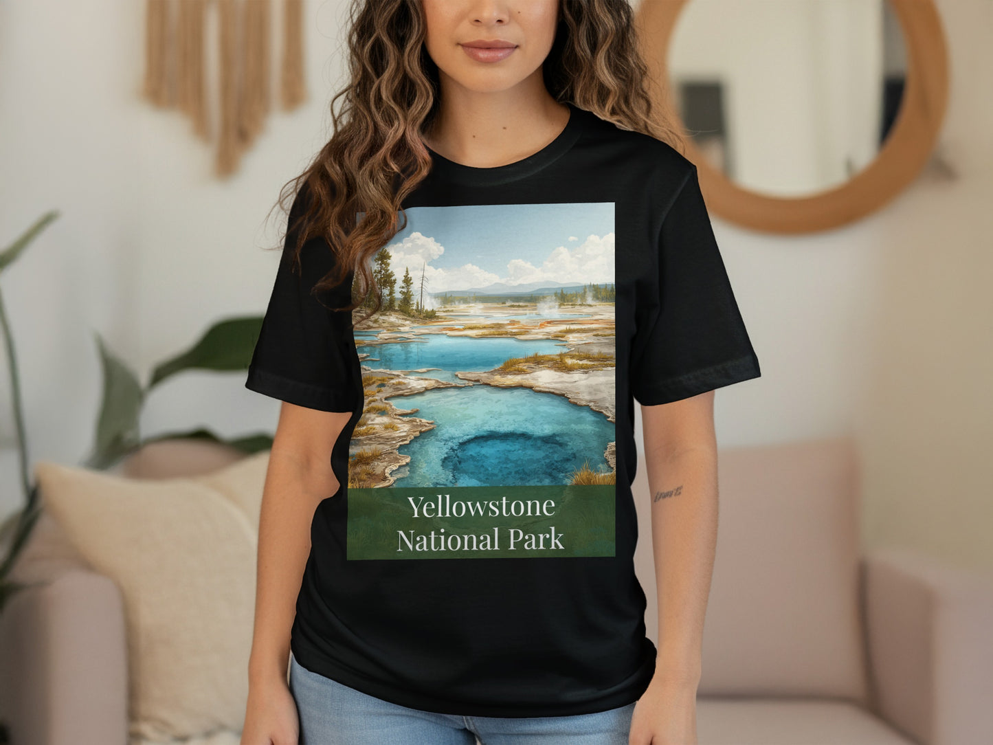 Yellowstone National Park Graphic Print T-Shirt