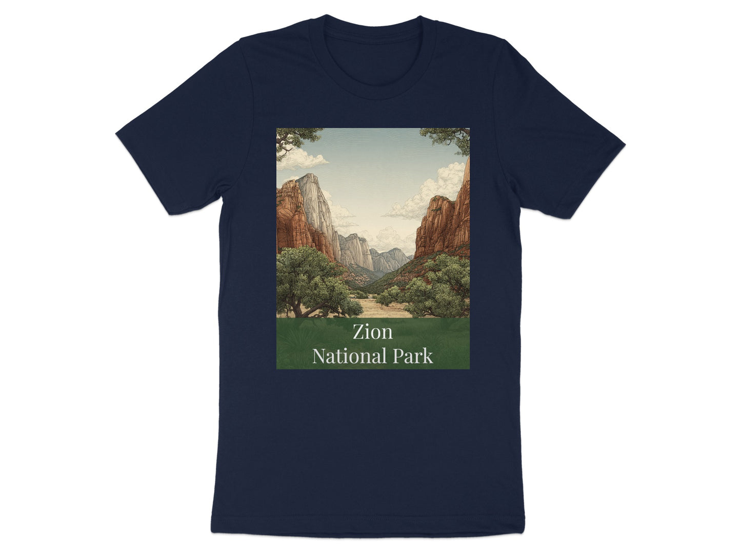Zion National Park Scenic Graphic T-Shirt
