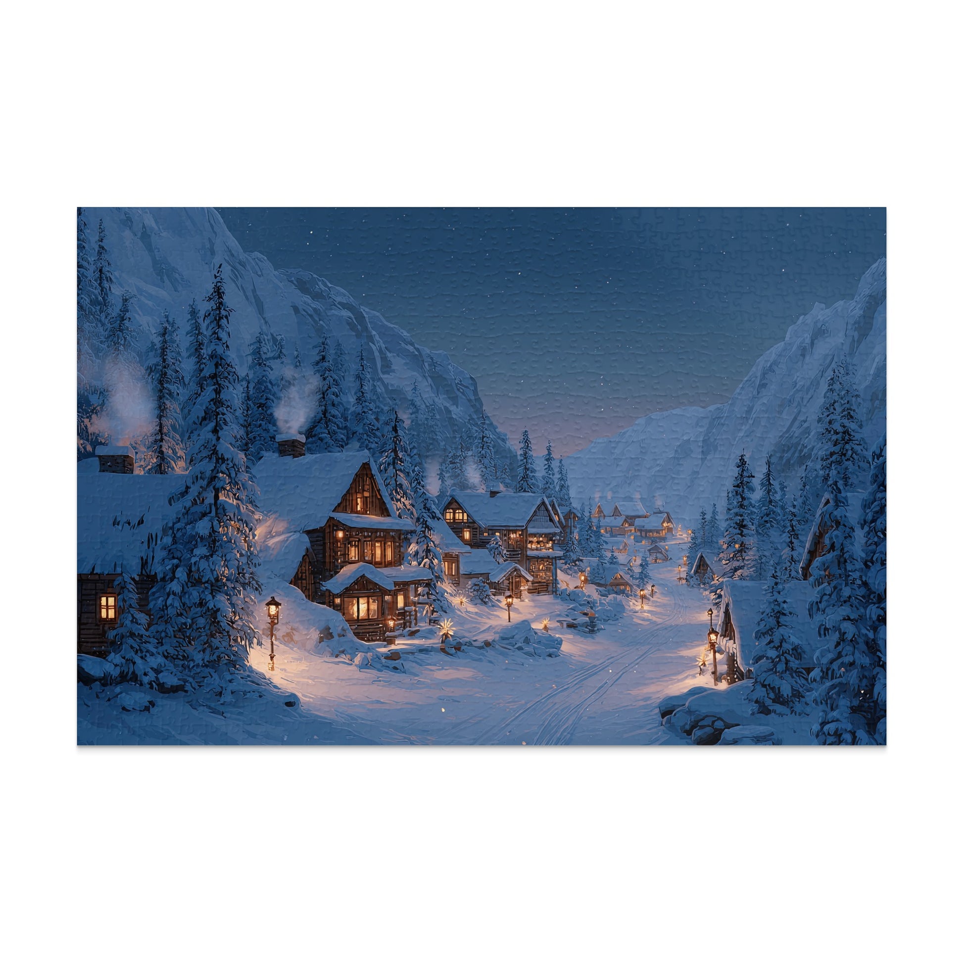 Cozy Winter Night Village Snowy Mountain Cabins product type
Winter
Village
Snowy
Cabin
Mountains
NightScene
Cozy
Christmas
HolidayDecor
LandscapeArt
PineTrees
StreetLights
Snowscape
Enchanting
Festive
Serene
Alpine
WinterWonderland
EveningGlow
MagicalScene