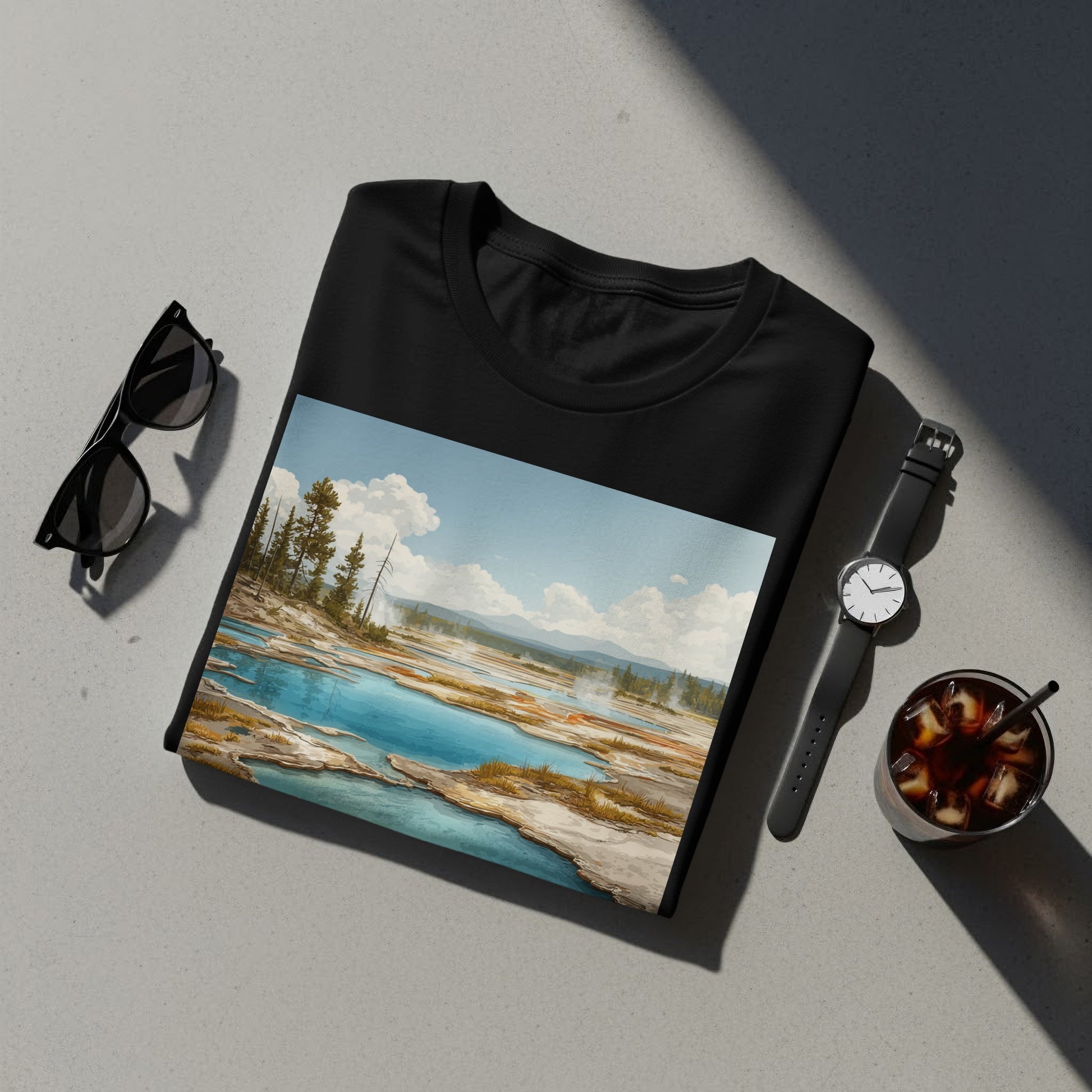 Stunning Landscape Artwork on Fashion Apparel Product