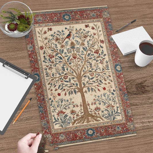 Elegant Tree of Life Design Intricate Pattern Rug