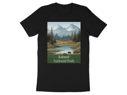 Scenic Katmai National Park Graphic T-shirt