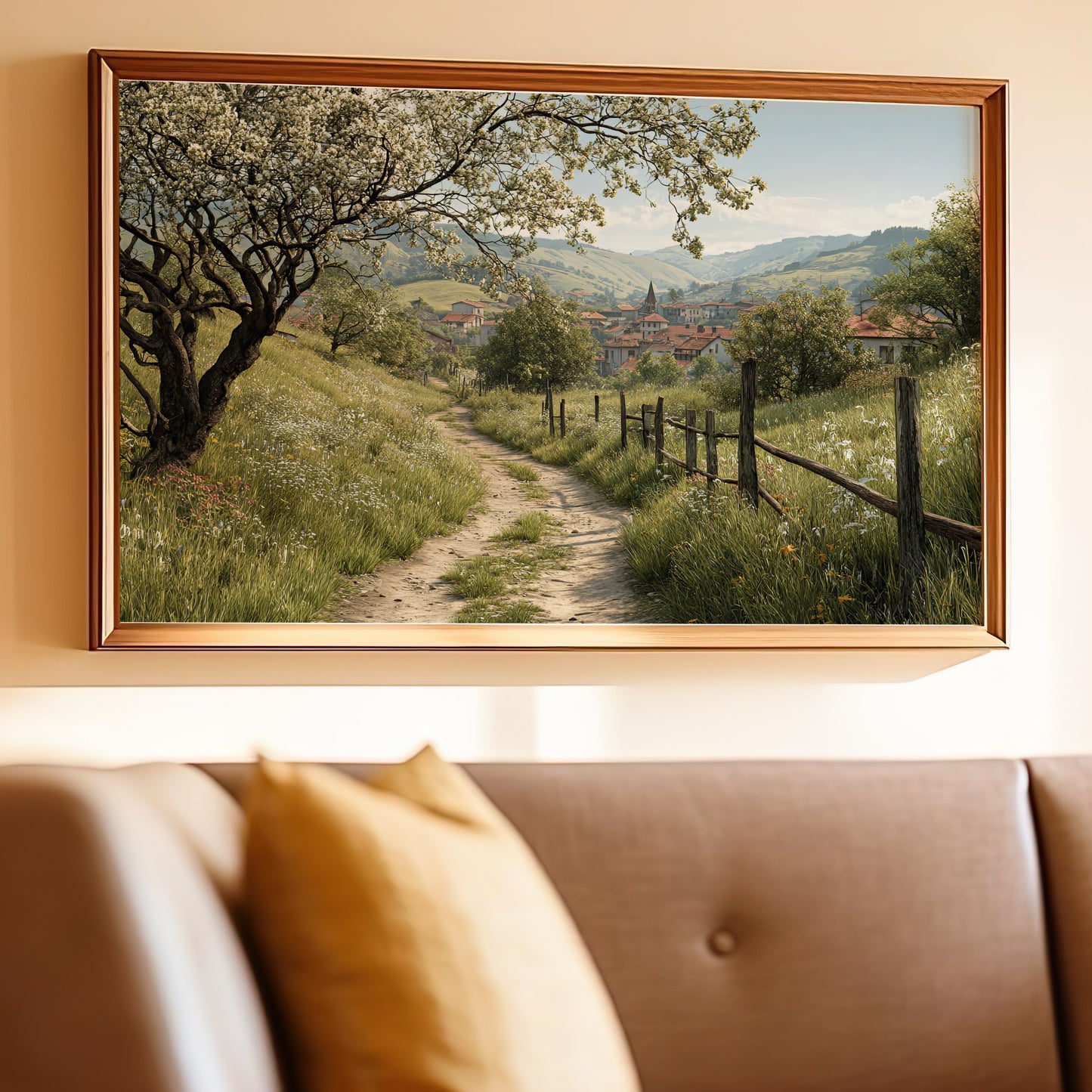 Serene Path Through Countryside Wall Art Product