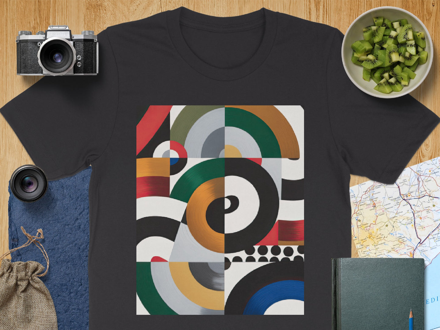 Vibrant Abstract Artistic Design Printed T-shirt