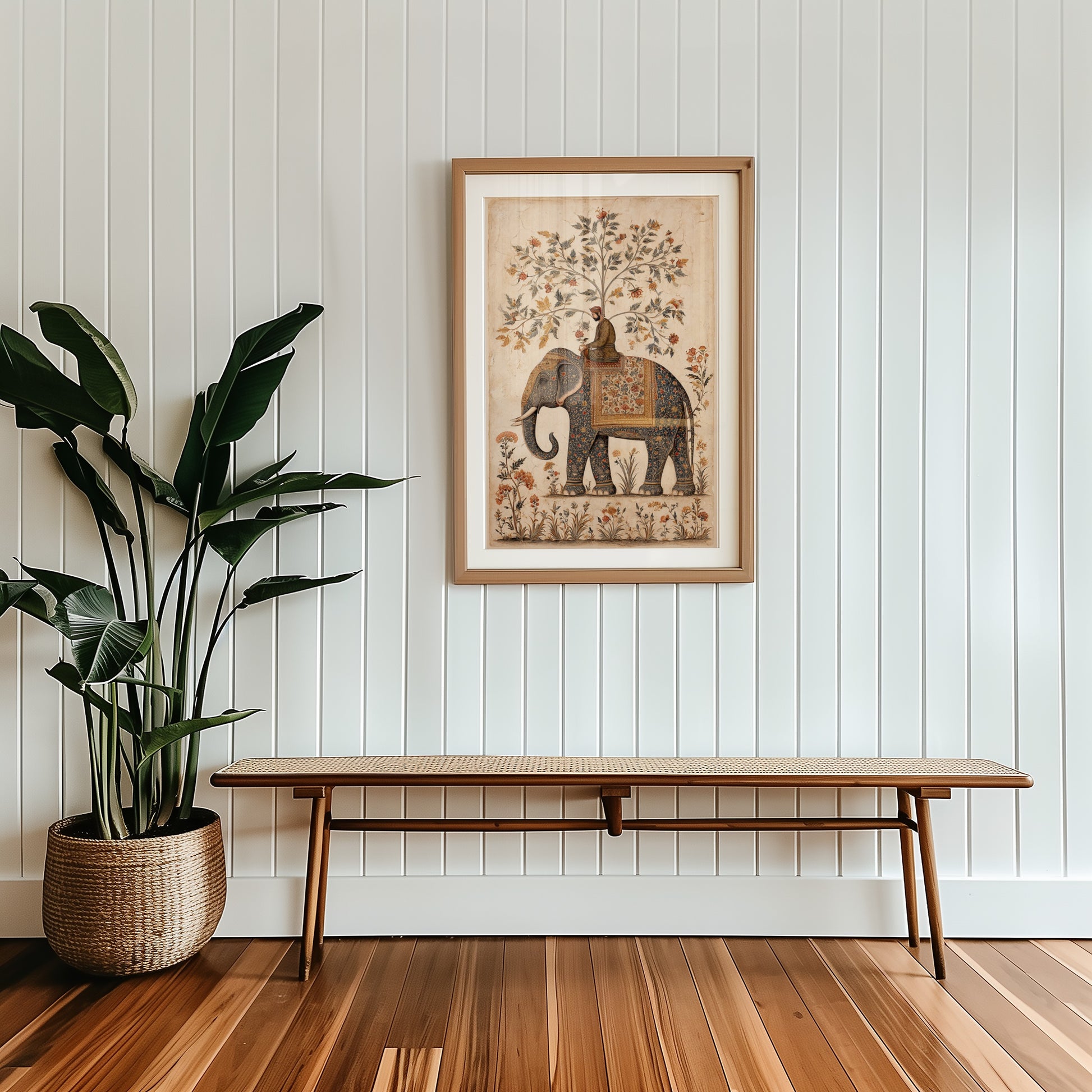 Elegant Framed Elephant Art Adds Serenity to Your Space