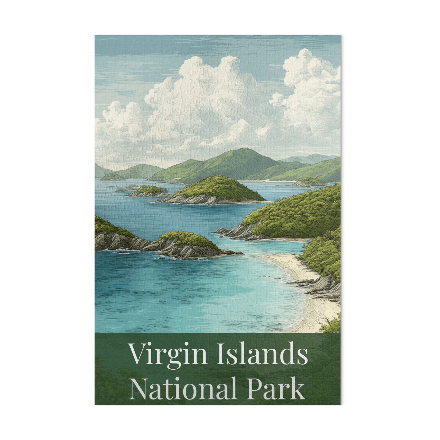 Virgin Islands National Park Scenic Puzzle Product