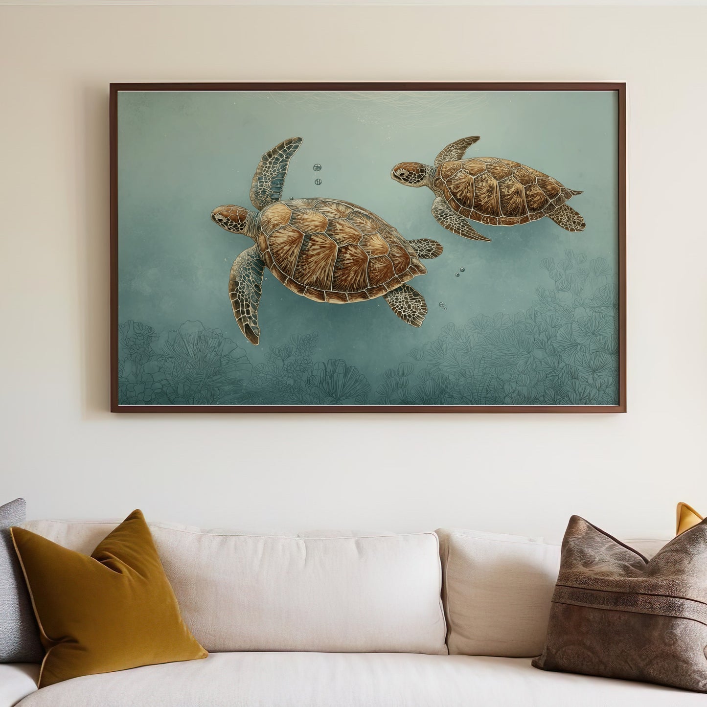 Sea Turtles Artwork for Your Living Room Decor
