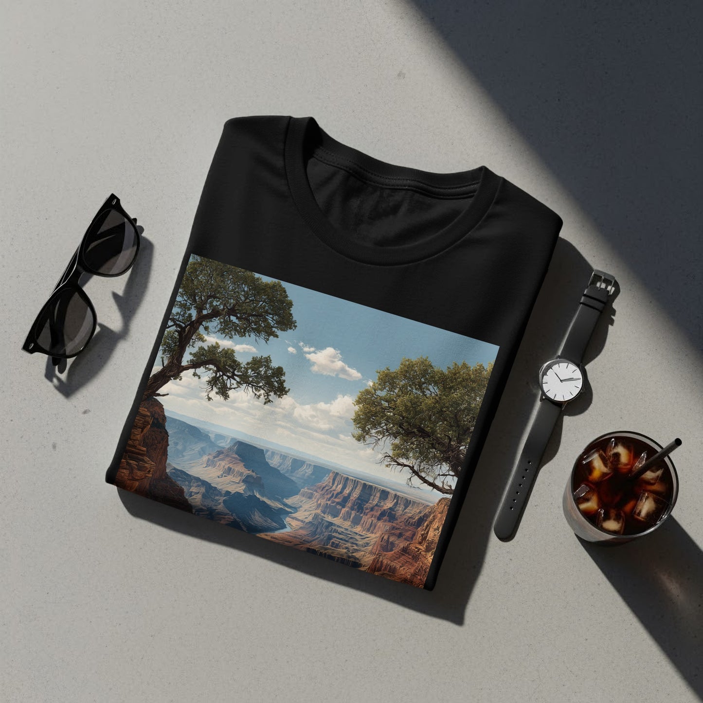 Scenic Canyon Graphic Print T-Shirt for Casual Wear