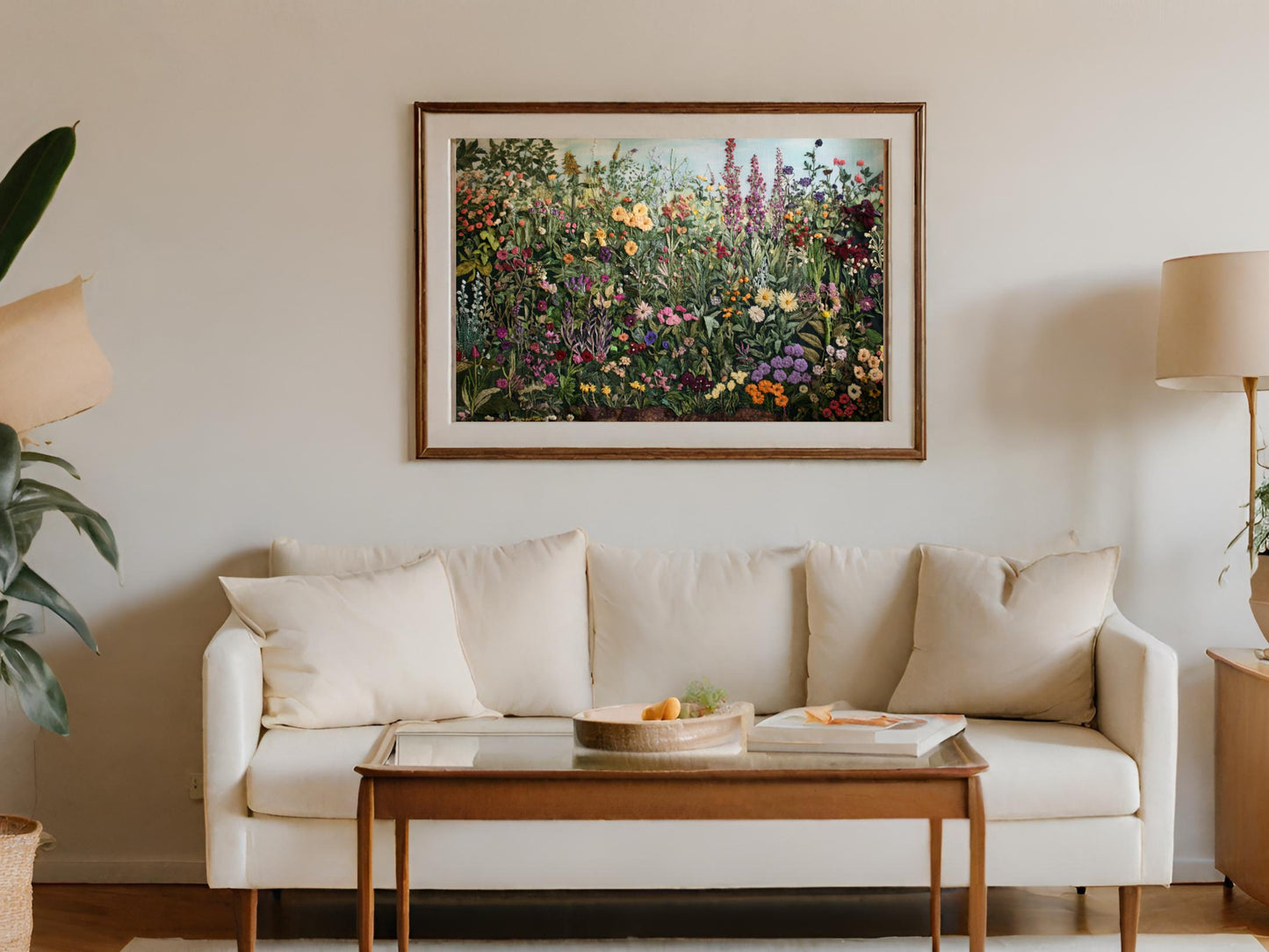 Vibrant Floral Garden Framed Wall Art Product