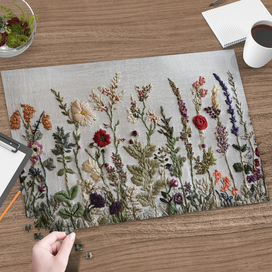 Colorful Floral Hand Embroidered Design Home Decor