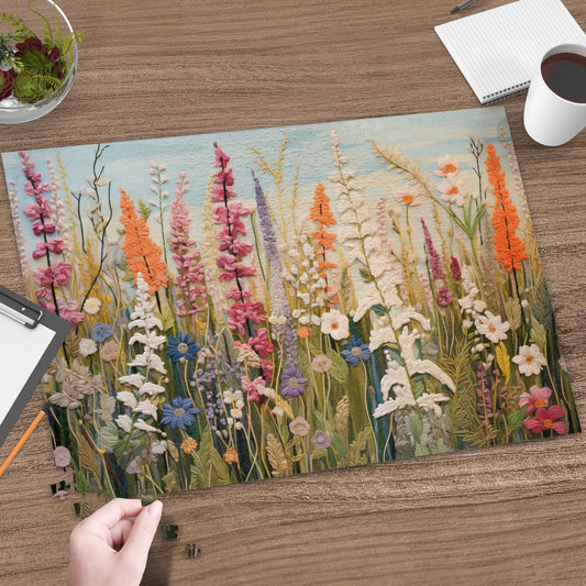 Wildflowers Puzzle With Beautiful Nature Scenery