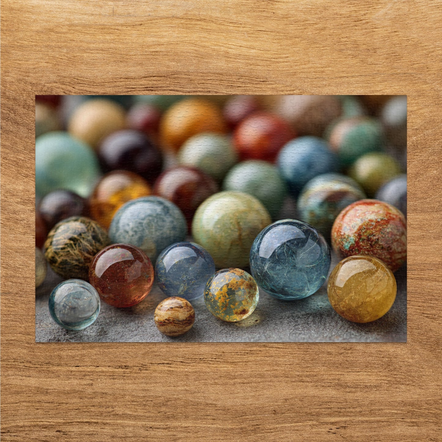 Assorted Decorative Marbles Colorful Collection