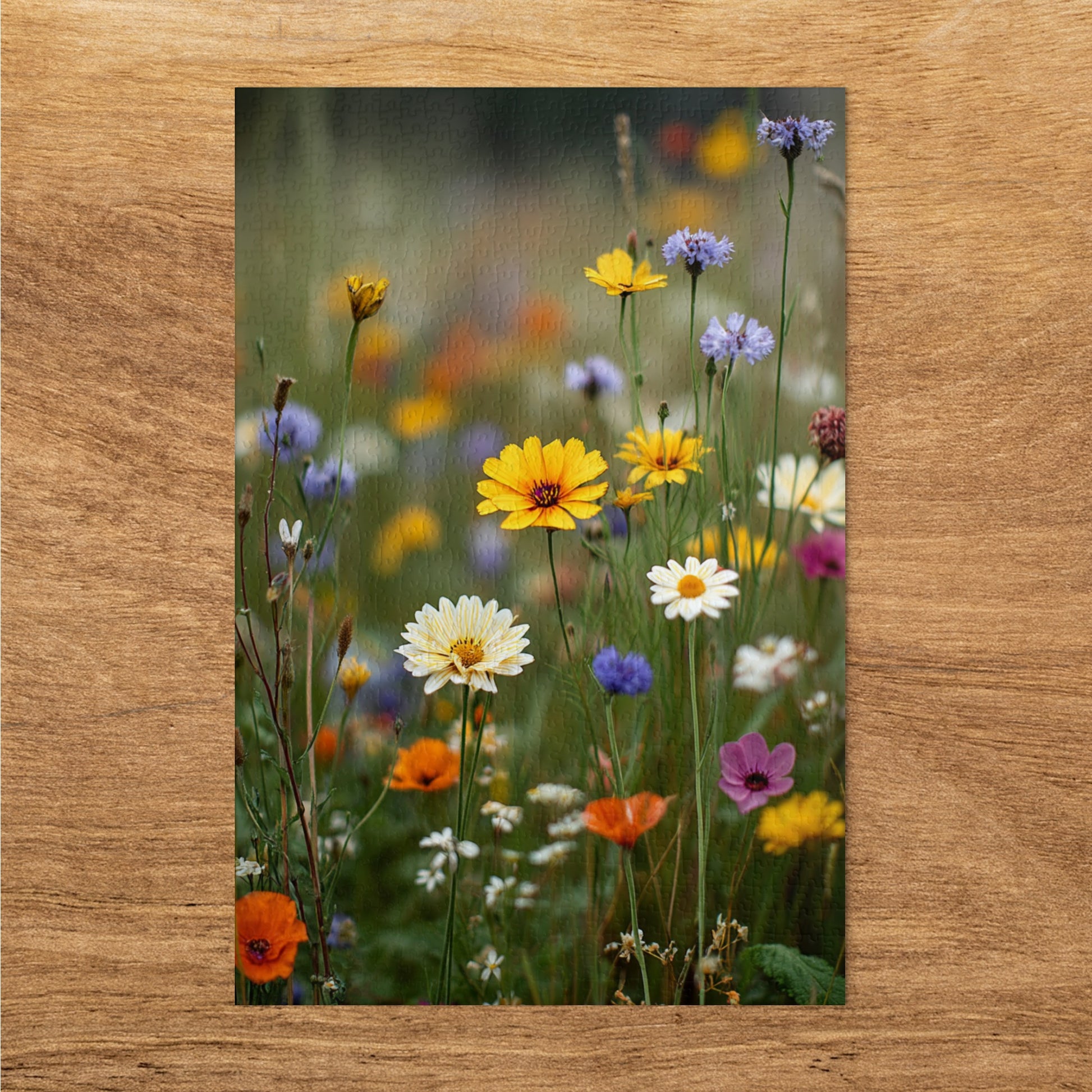 Charming Wildflower Field in Bloom Art Print Decor