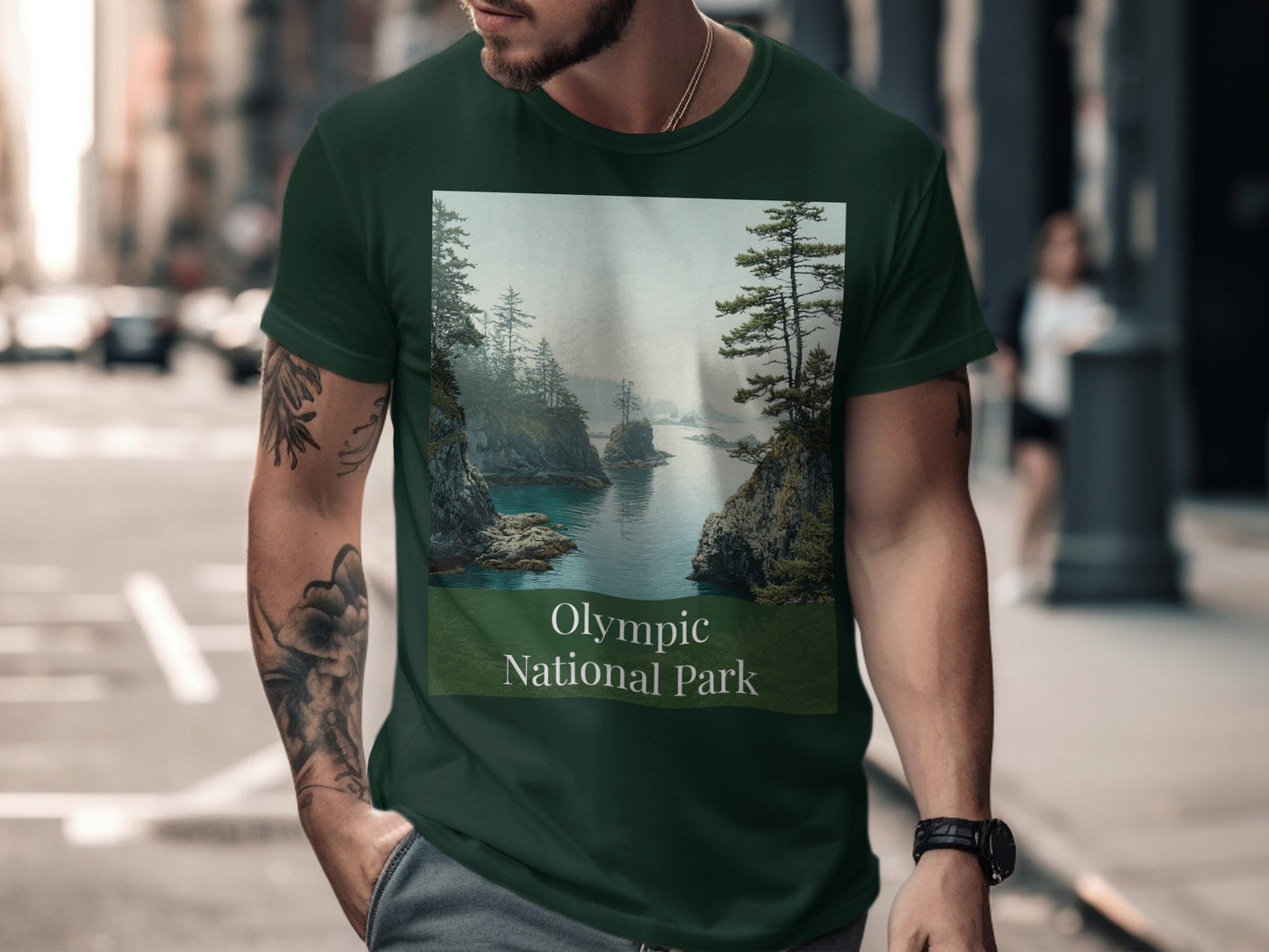 Scenic Olympic National Park T-shirt for nature lovers