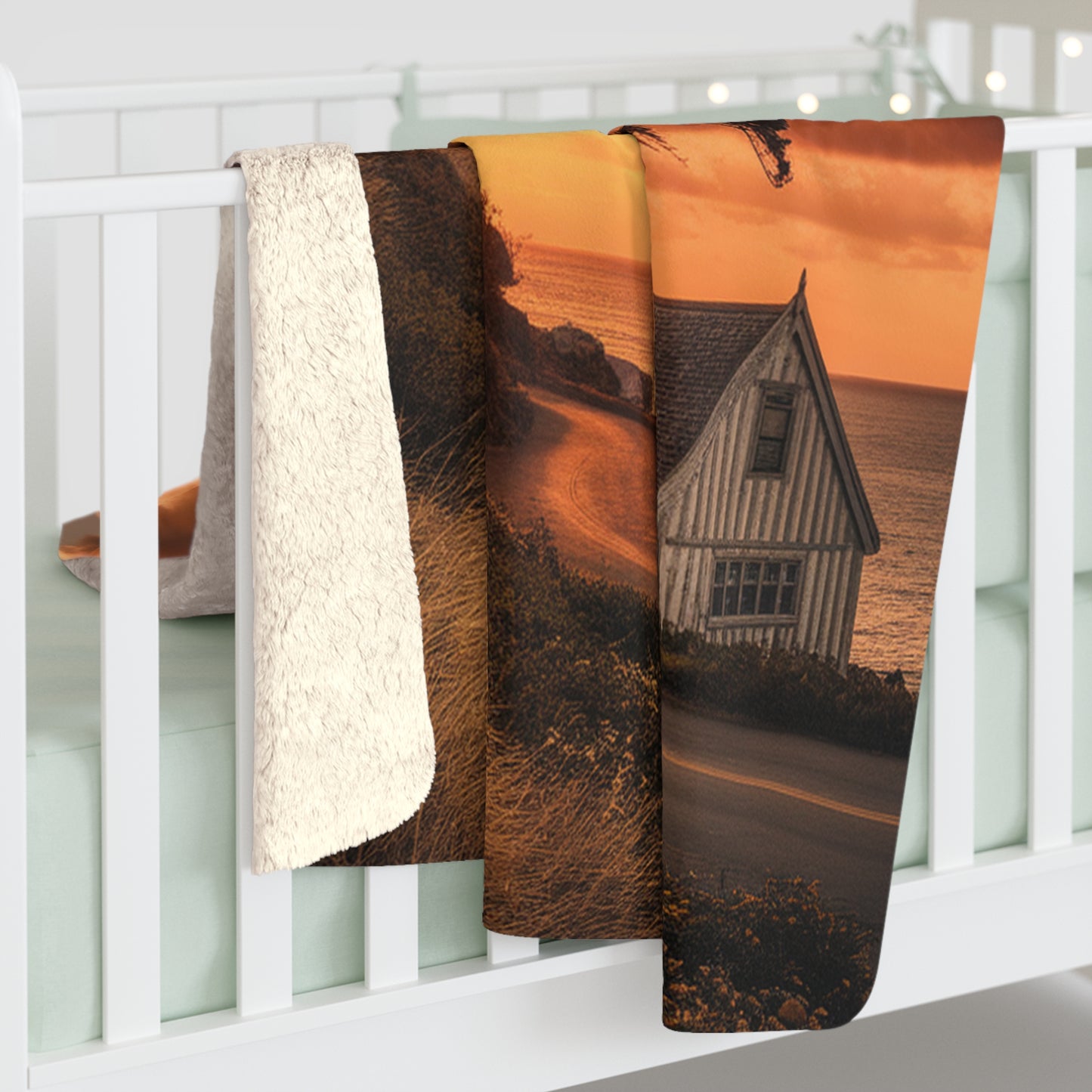 Statement Sherpa Blanket 60x80 | Bold Throw Blanket | Unique Home Gift