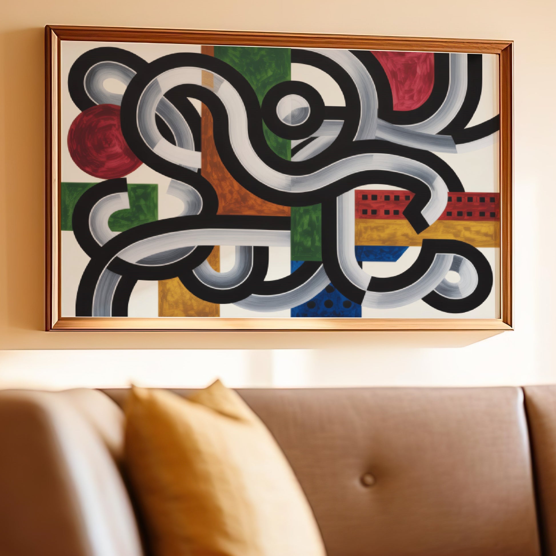 Abstract Geometric Shape Wall Art Print Poster