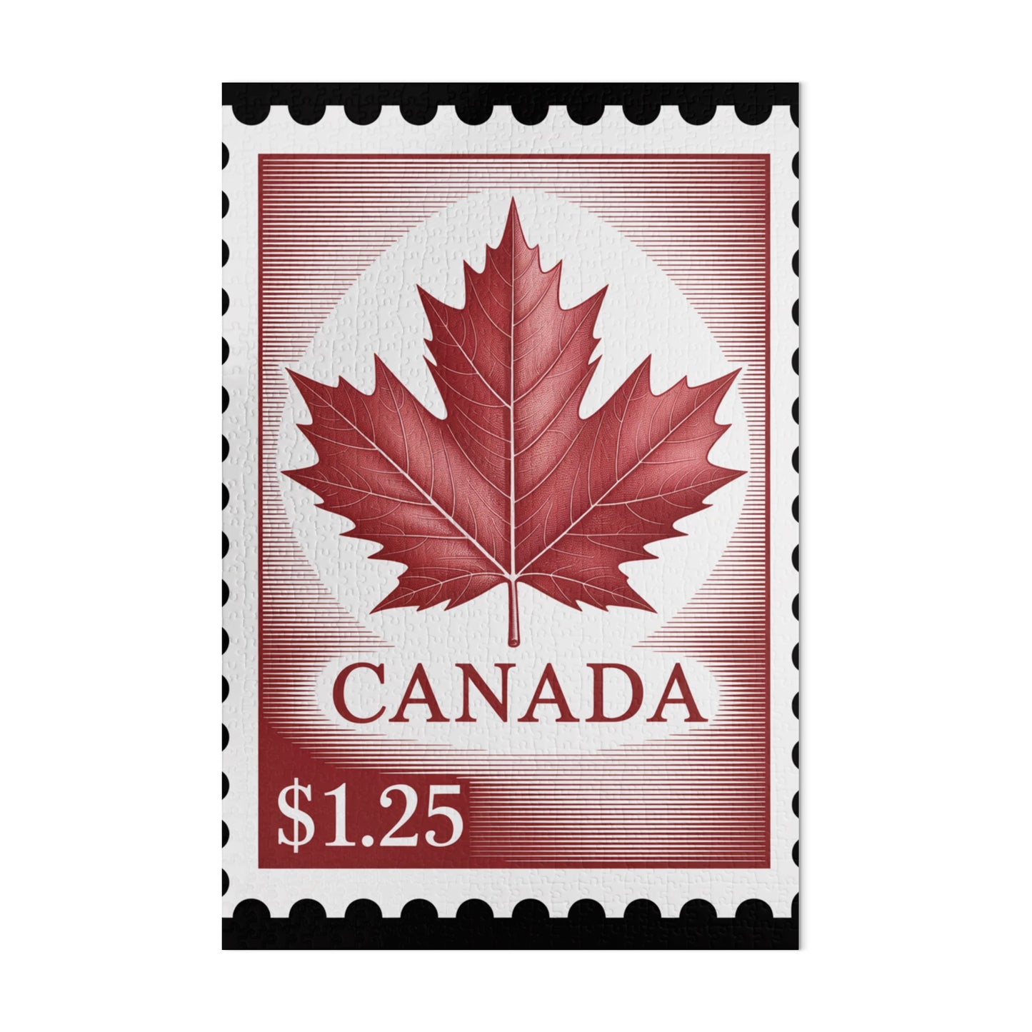 Canadian Maple Leaf Postage Stamp Print