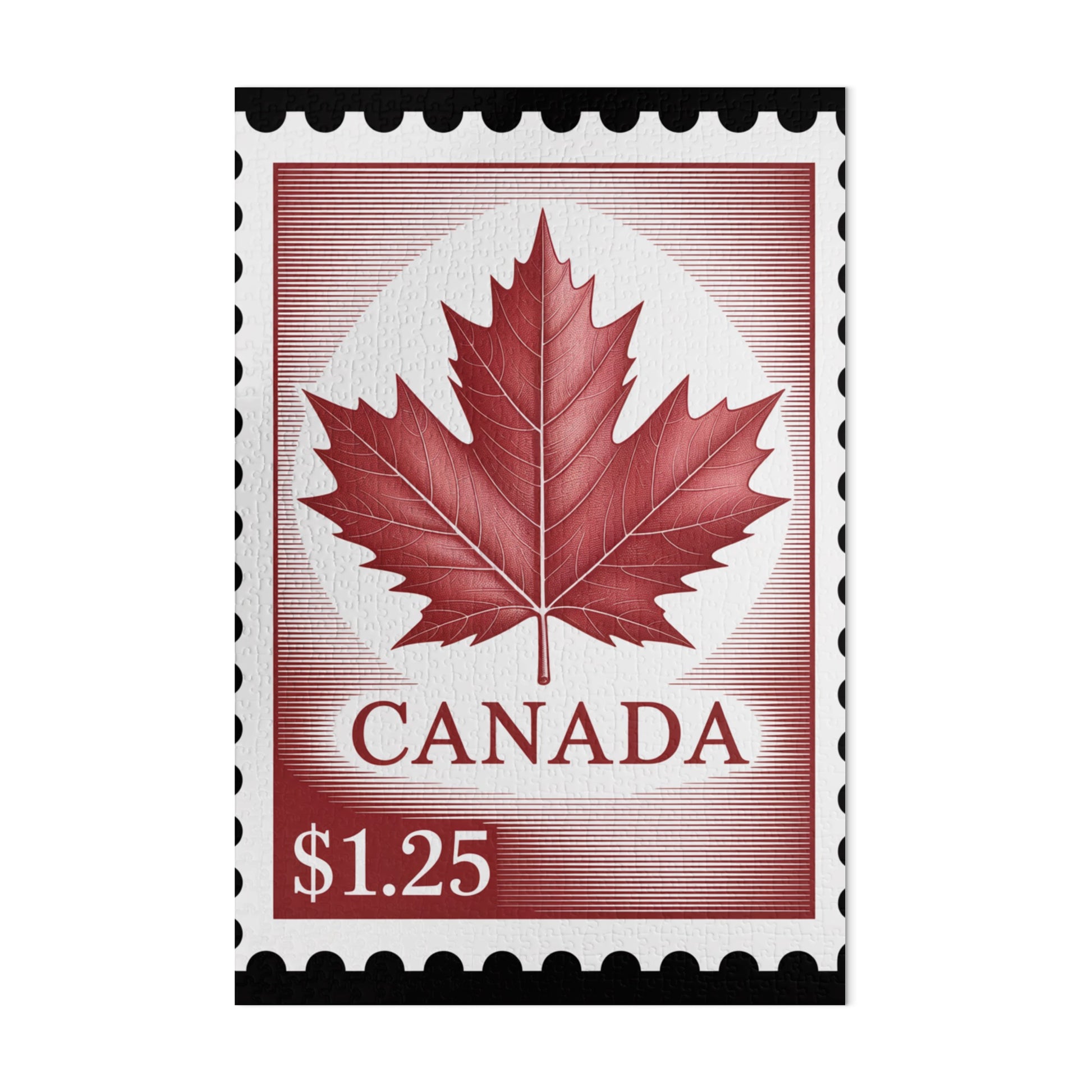 Canadian Maple Leaf Postage Stamp Print