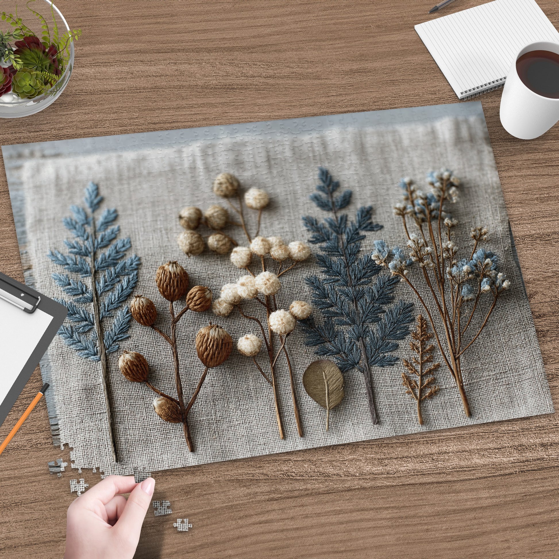 Gorgeous Puzzle Featuring Nature Inspired Floral Design