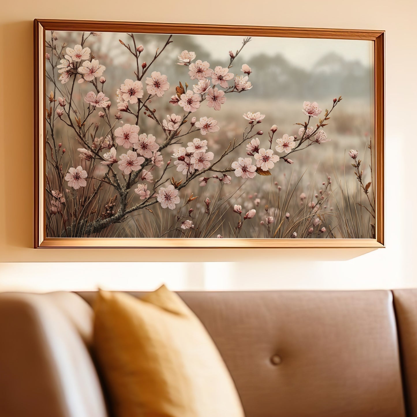 Serenity in Bloom Cherry Blossom Wall Art