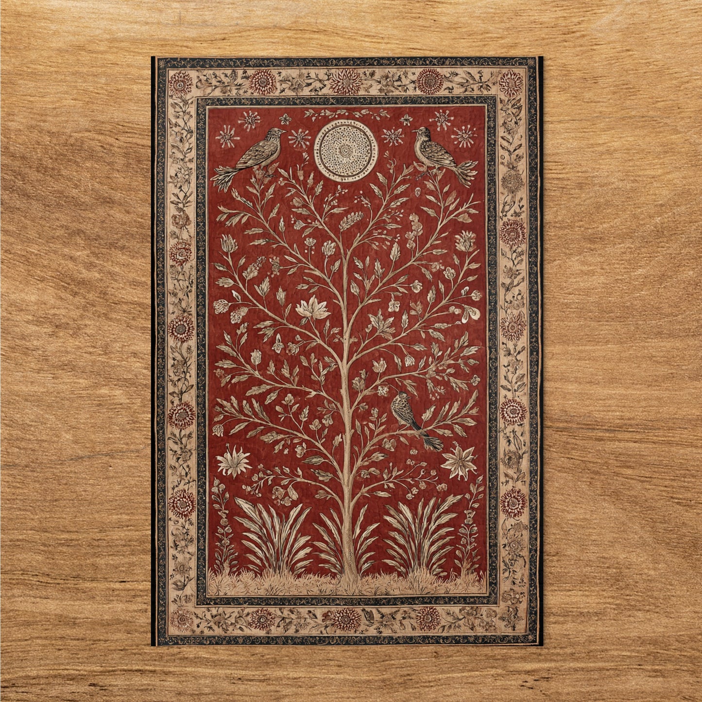 Elegant Botanical Pattern Wall Art Detailed Design