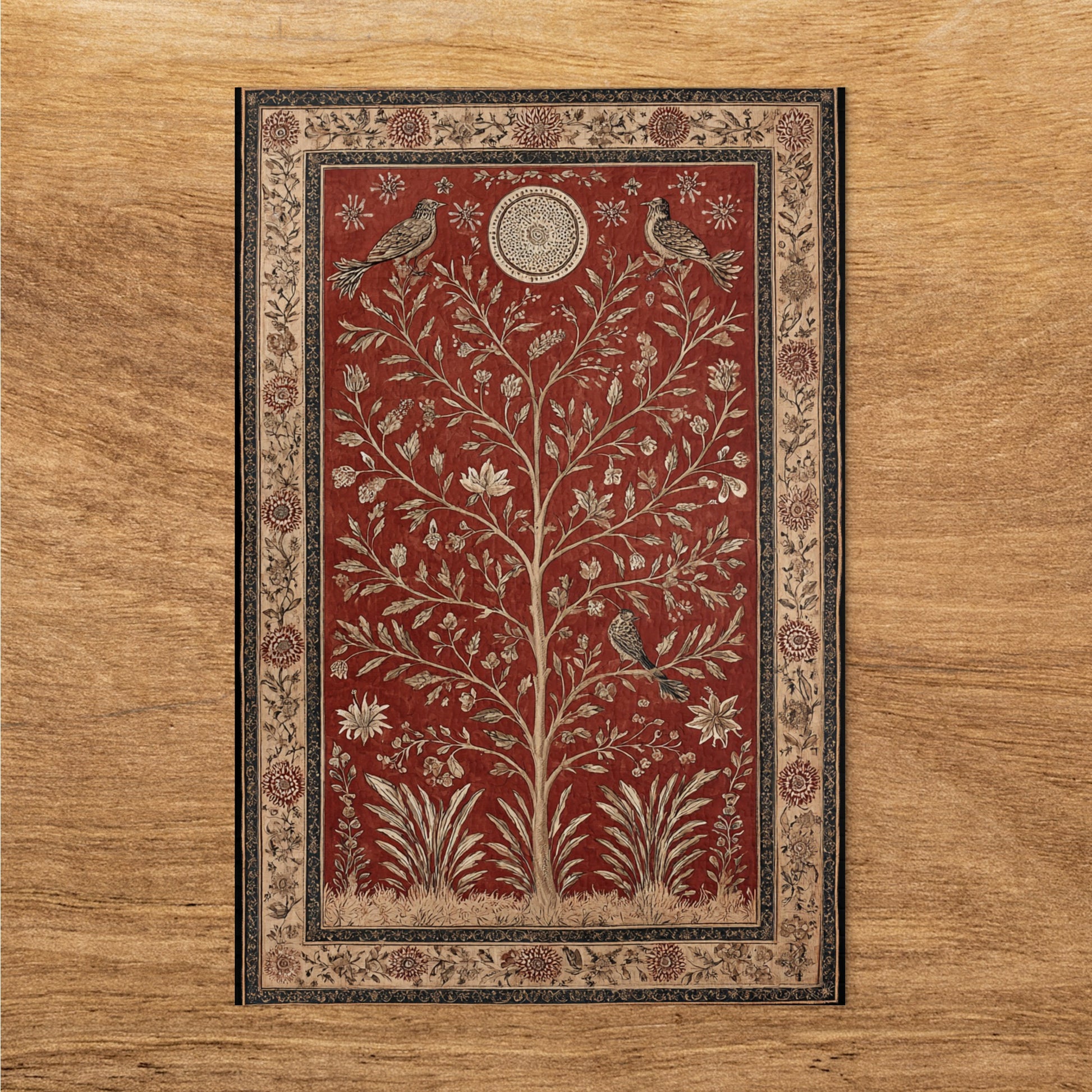 Elegant Botanical Pattern Wall Art Detailed Design