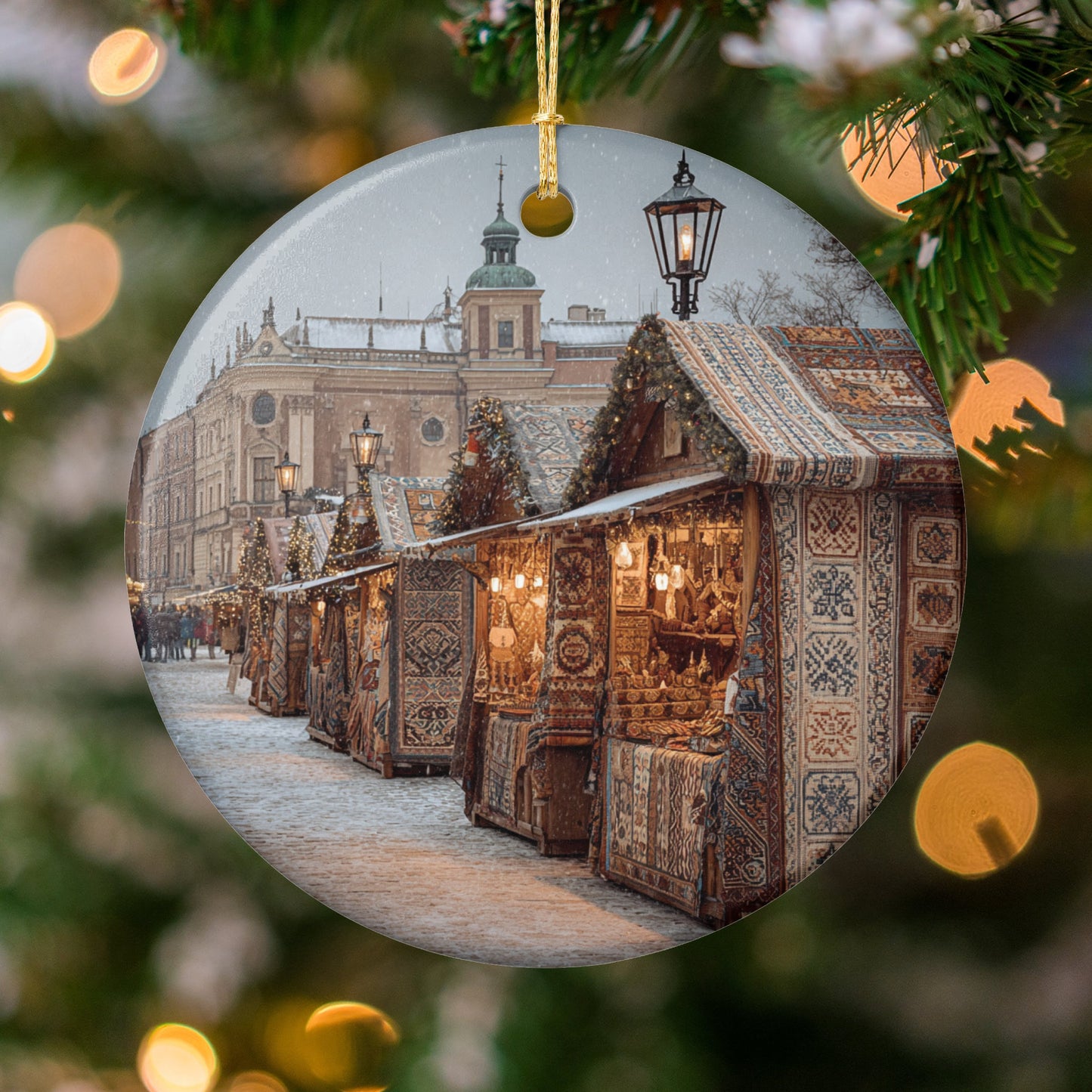 Beautiful Christmas Market Decorative Ornament