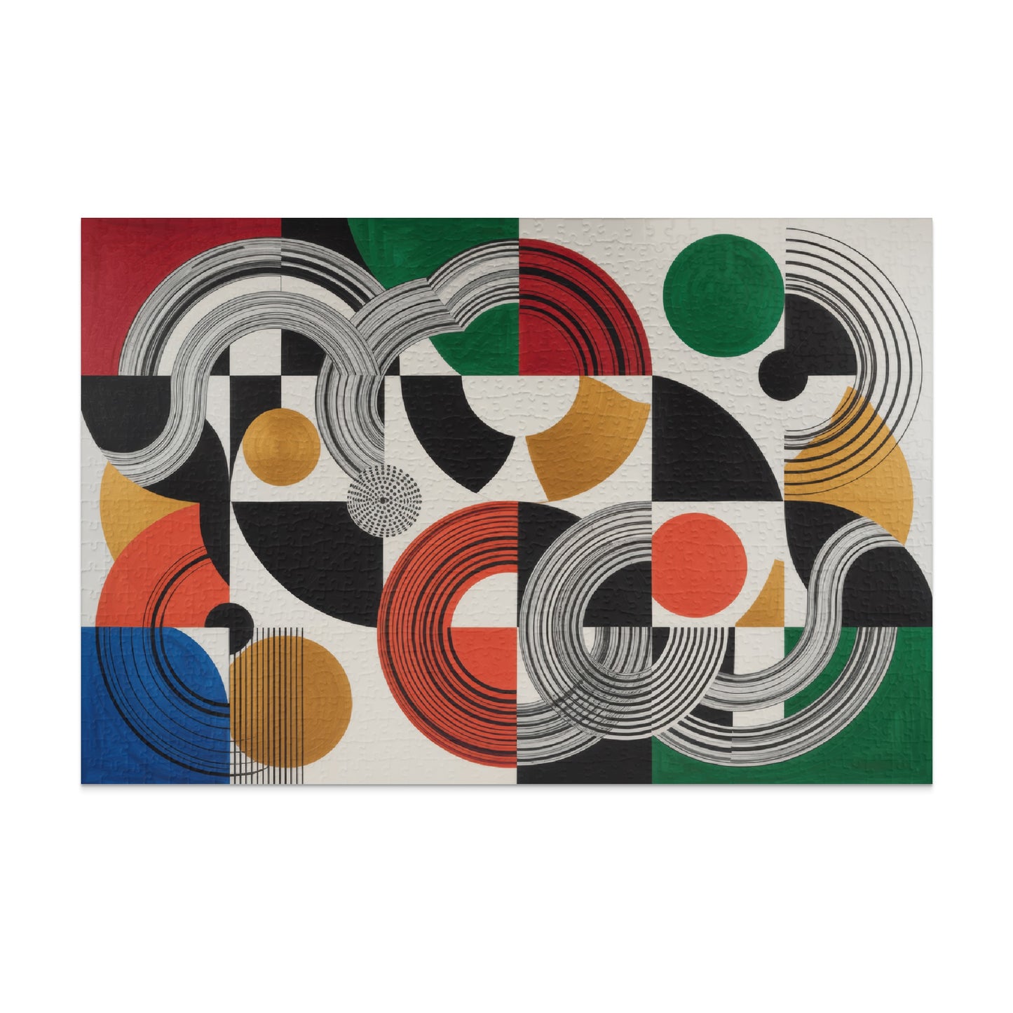 Abstract Geometric Shapes and Patterns Puzzle