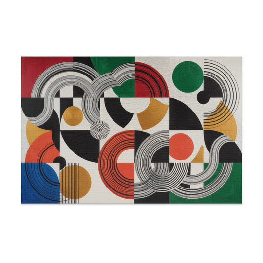 Abstract Geometric Shapes and Patterns Puzzle