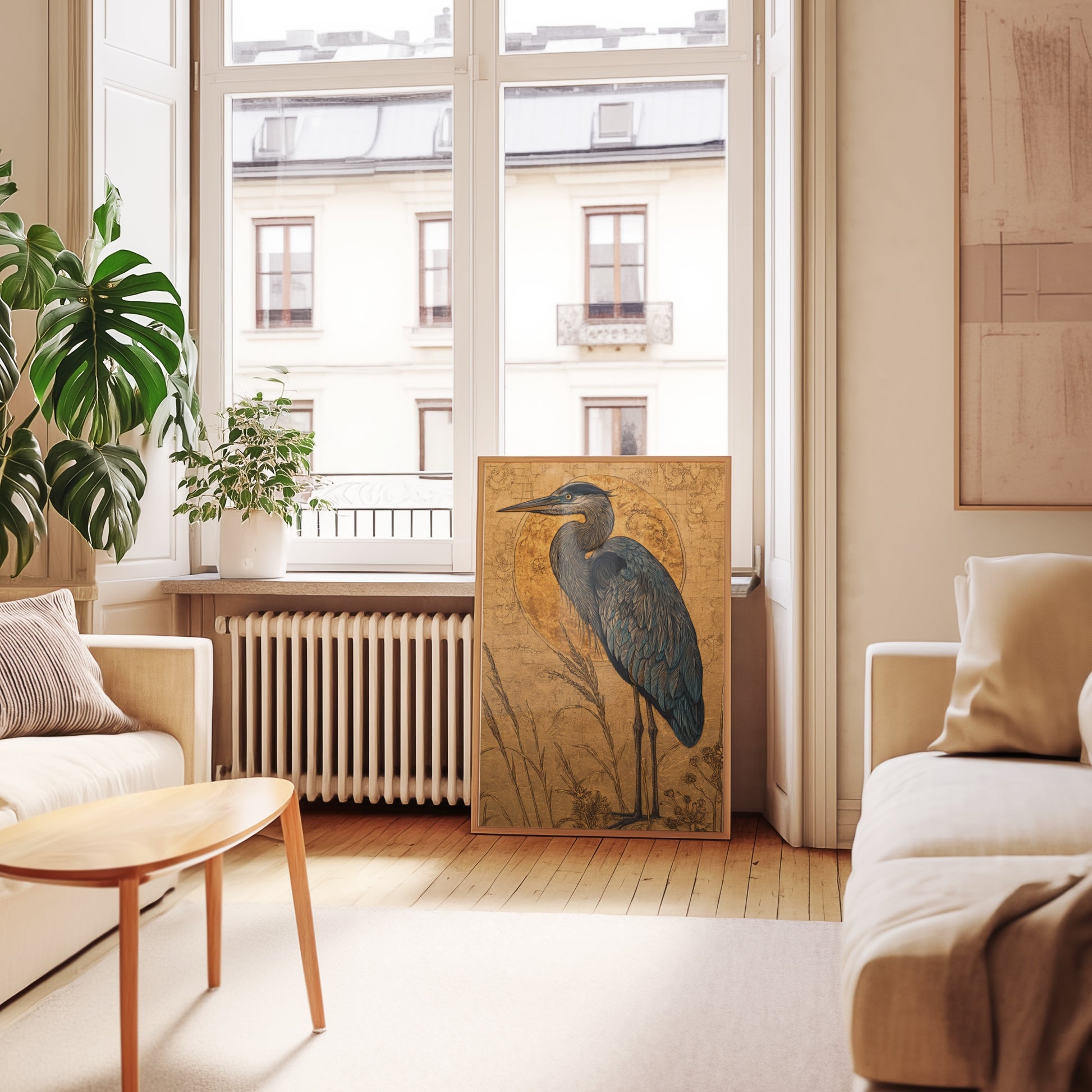 Elegant Heron Art for Sophisticated Home Decor