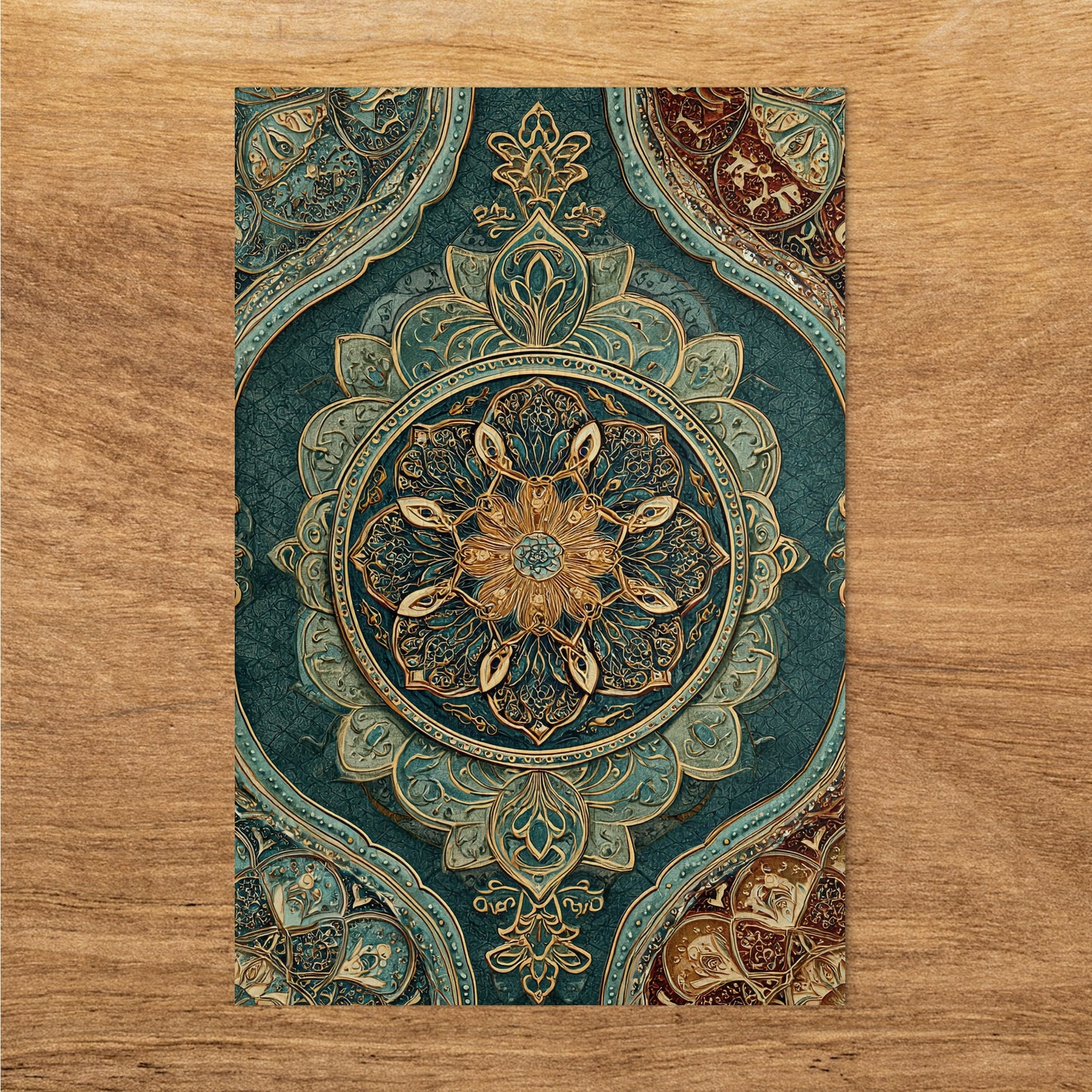 Intricate Mandala Design on Vintage Background product