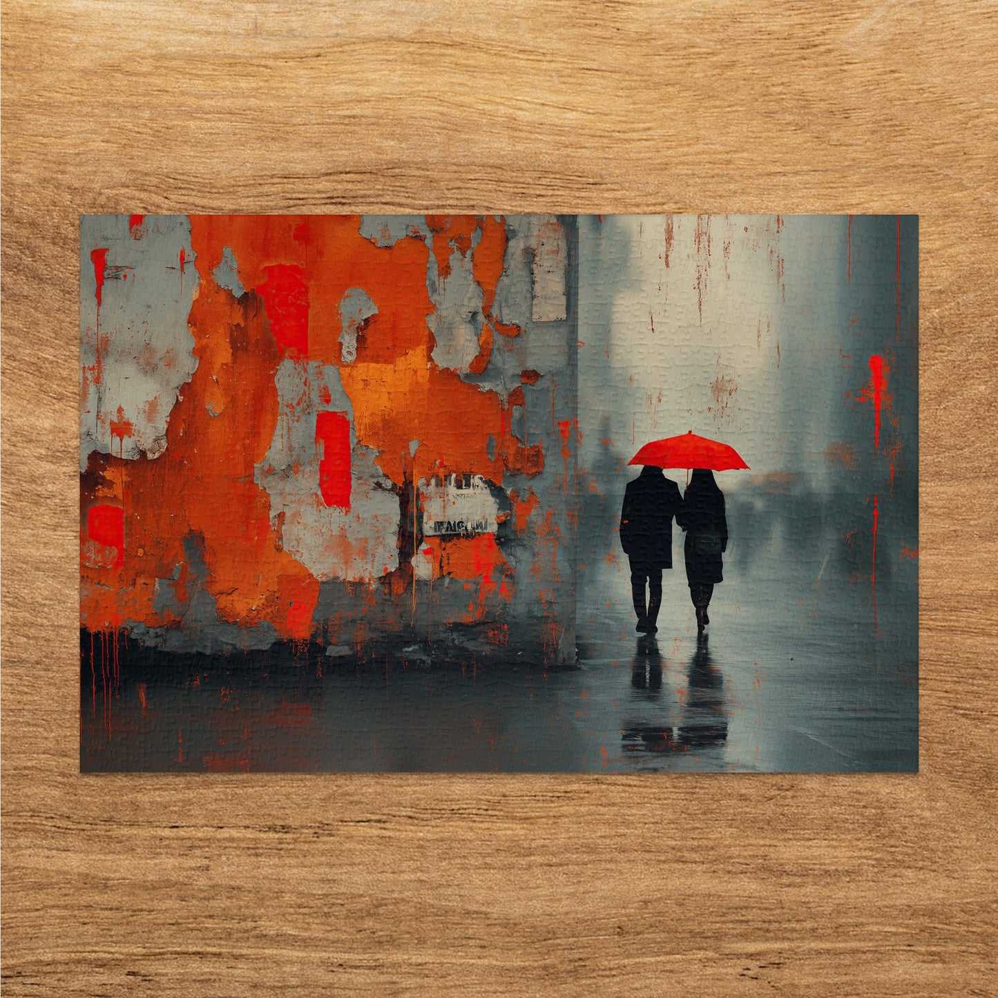 Urban Rain Couple Red Umbrella Abstract Wall Art product type
Abstract Painting
Urban Scene
Red Umbrella
Rainy Day
Couple Walking
Street Art
Textured Background
Orange Red Gray
Modern Art
Wall Decor
Canvas Art
Atmospheric Scene
Cityscape Art
Contemporary Painting
Emotional Art
Grunge Style
Art Print
Figurative Abstract
Home Decor
Unique Artwork