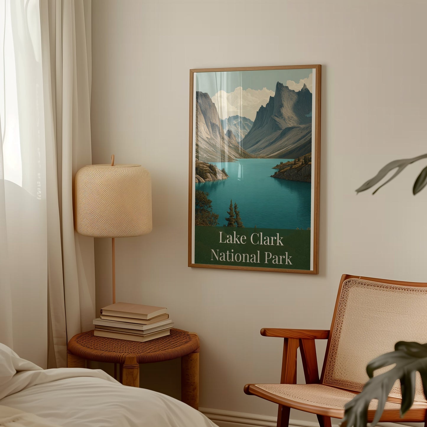 Lake Clark National Park Framed Wall Art Decor