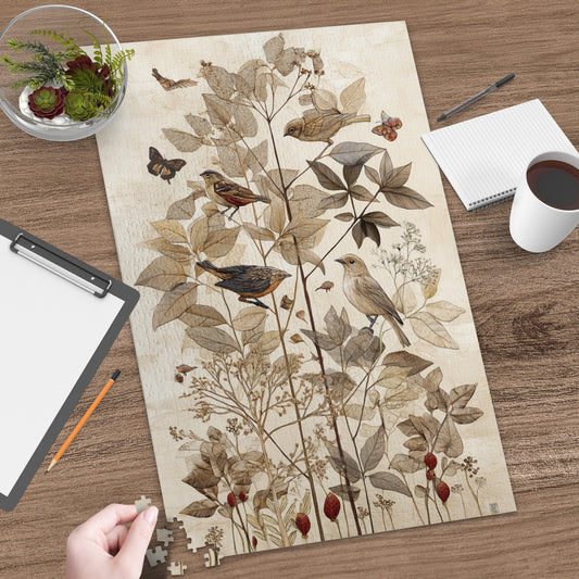 Beautiful Bird and Botanical Jigsaw Puzzle
