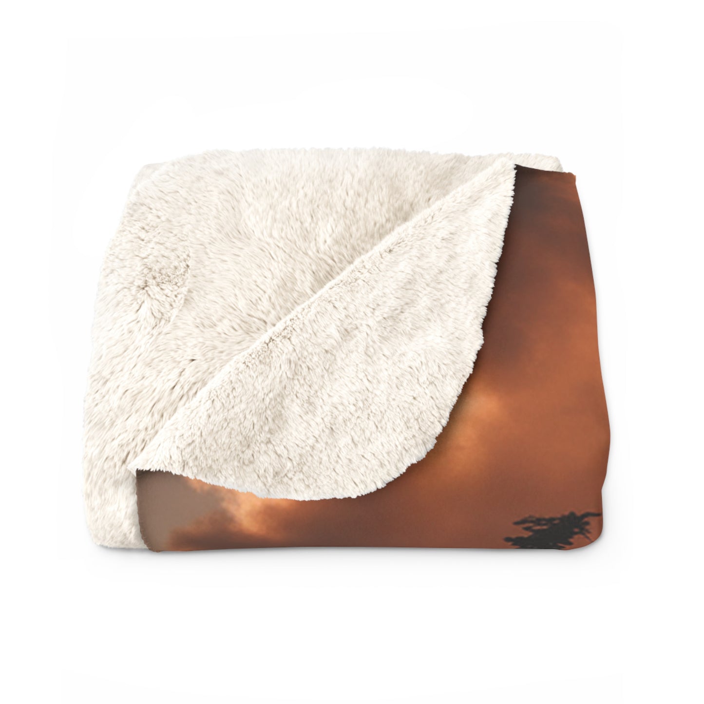 Statement Sherpa Blanket 60x80 | Bold Throw Blanket | Unique Home Gift