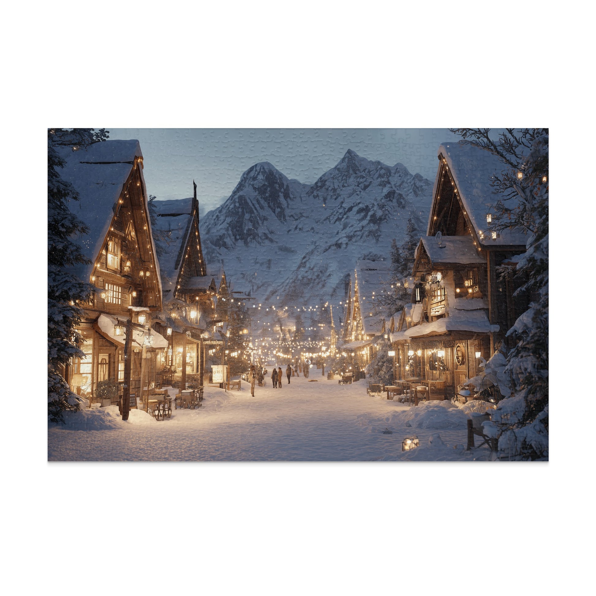 Cozy Winter Wonderland Village Mountain Scene product type
Winter, Snow, Village, Christmas, Holiday, Mountains, Lights, Cozy, Festive, Landscape, Night, Scenery, Cabin, Alps, Fantasy, Wonderland, Illuminated, Seasonal, Decoration, Lodge