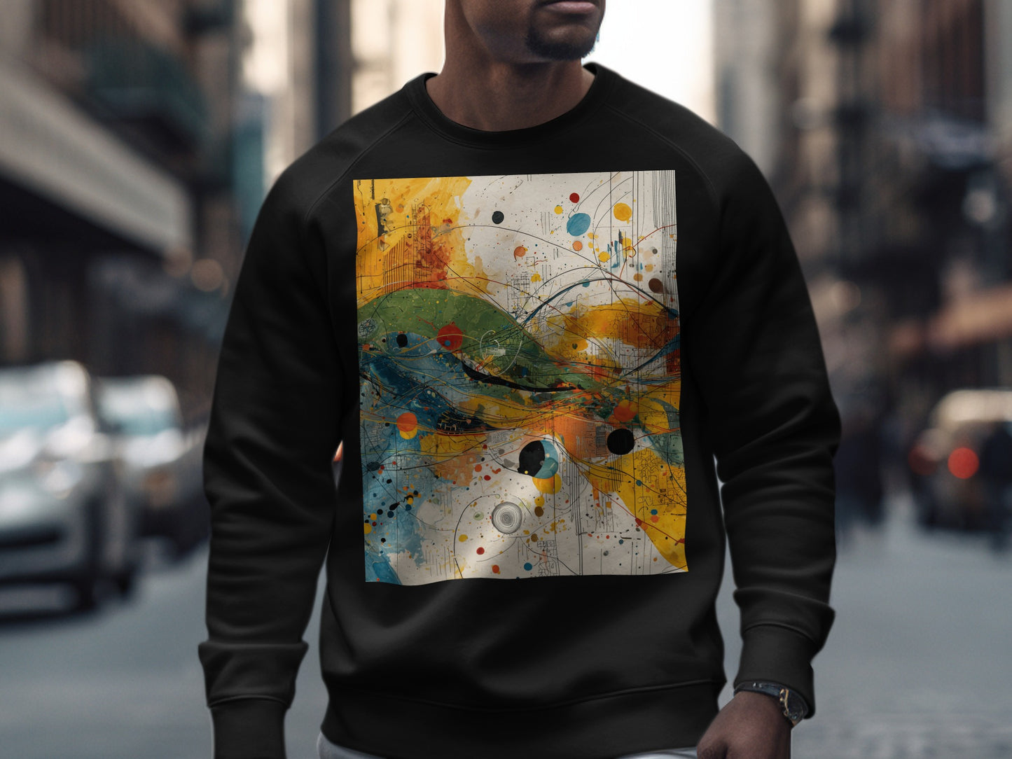 Dynamic Abstract Artistic Graphic Splatter Sweatshirt product type
Abstract art
Colorful print
Vibrant design
Modern graphic
Artistic splash
Unique artwork
Streetwear style
Urban fashion
Contemporary art
Bold statement
Graphic tee
Abstract pattern
Painterly print
Splatter design
Expressive art
Casual wear
Everyday style
Creative print
Unisex sweatshirt
Printed pullover