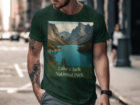 Lake Clark National Park Scenic Print T-shirt