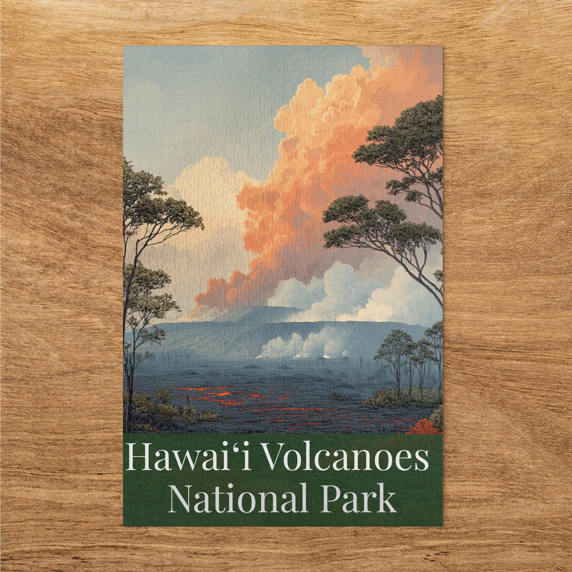 Hawai'i Volcanoes National Park Puzzle Landscape Scene