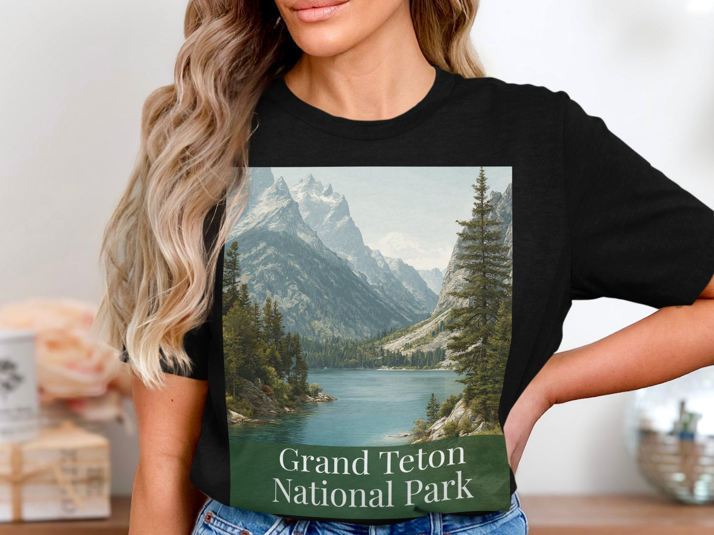 Scenic Grand Teton National Park Graphic T-Shirt